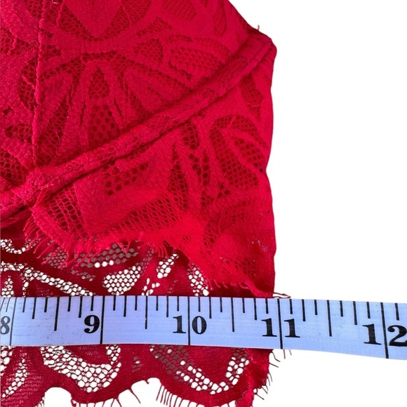 Victoria's Secret Pink 32C Date Super Push Up Bra Red Lace Front Close - Picture 15 of 16